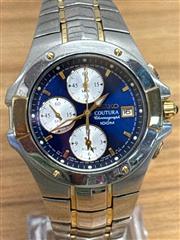Coutura Men's Solar Perpetual Calendar Alarm Chronograph Watch SSC376